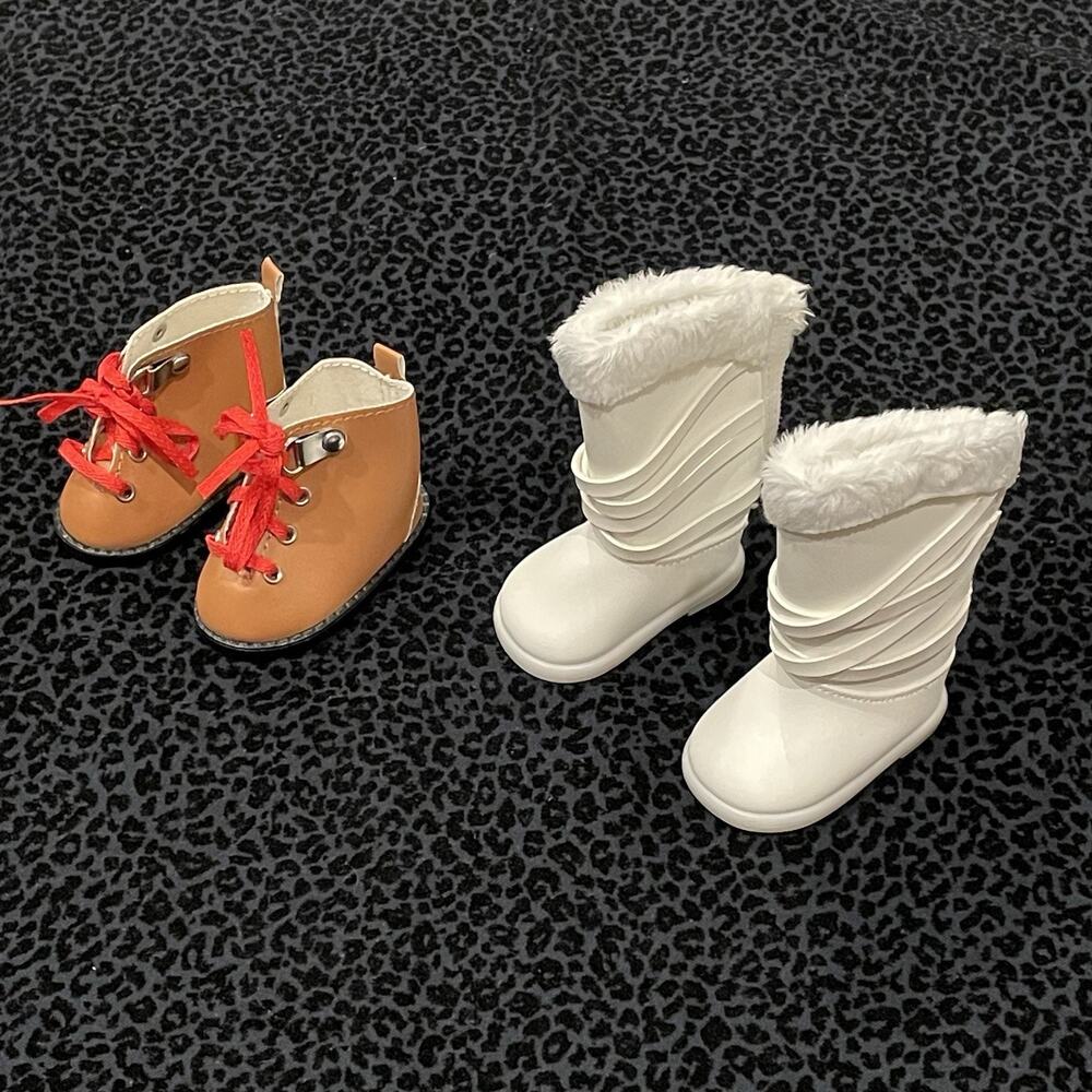 American Girl Doll Boots Lot of 2 Shoes Accessories
